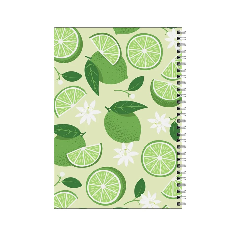 دفتر مشق 80 برگ بامبیلیپ طرح لیمو ترش و گل ها کد 3656133
