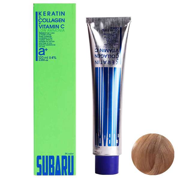 رنگ مو سوبارو شماره N/LA8.7 حجم 120 میلی لیتر رنگ بلوند نسکافه ای روشن