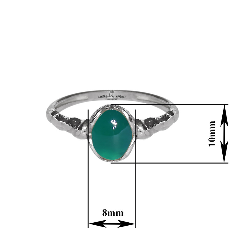 انگشتر نقره زنانه نقره جات لطفی مدل عقیق کد ANZS07E09