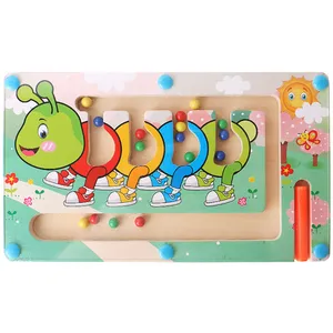 بازی آموزشی سمید مدل ماز مگنتی و دست ورزی طرح هزارپا