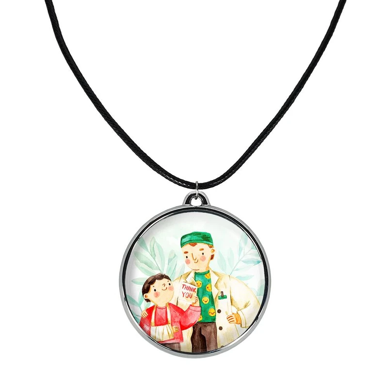 گردنبند خندالو مدل پزشک و پرستار کد 3102331024