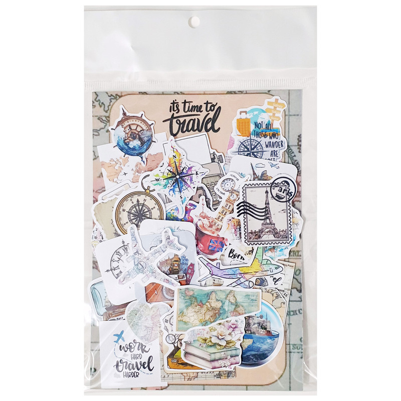 کارت پستال مدل Time to travel بولت ژورنال و اسکرپ بوک