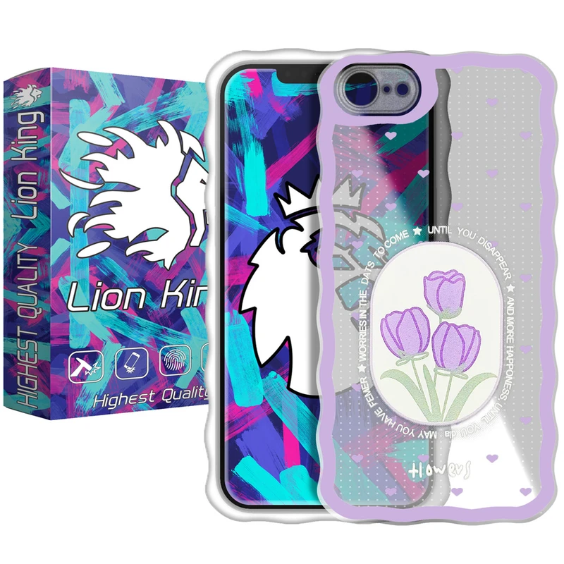  کاور لاین کینگ مدل lalehbanafshmojdar مناسب برای گوشی موبایل اپل iPhone 7/8 