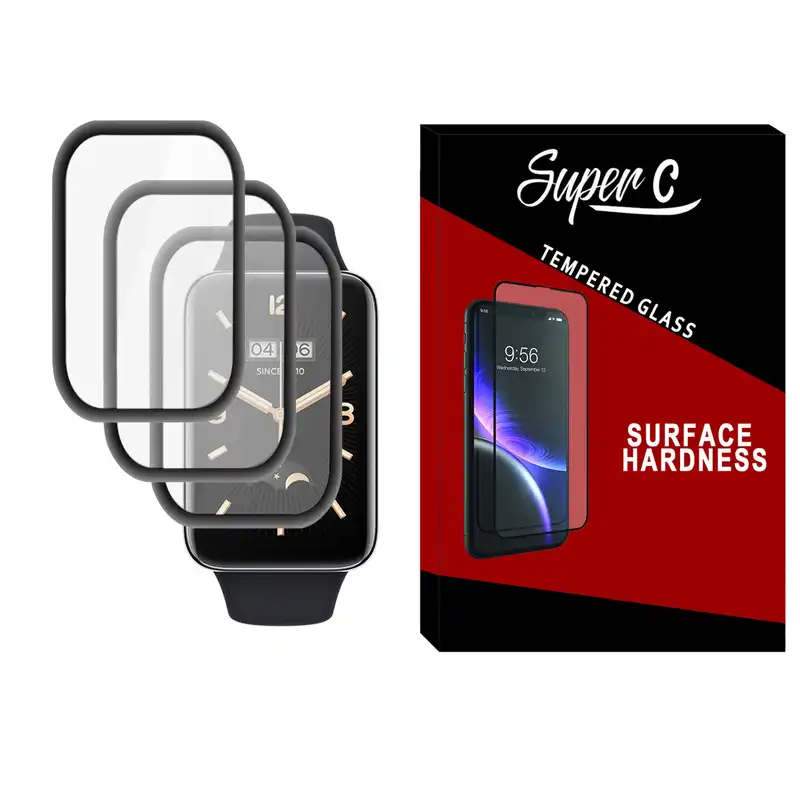 محافظ صفحه نمایش نانو سوپرسی مدل SRC مناسب برای ساعت هوشمند شیائومی Mi Band 7 Pro بسته سه عددی