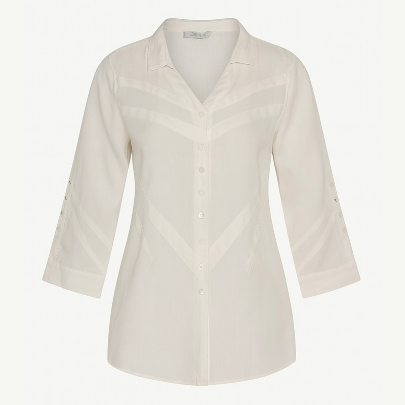 شومیز آستین بلند یقه برگردان زنانه کد 0313