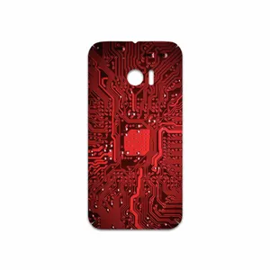 MAHOOT Red Printed Circuit Board Cover Sticker for HTC 10