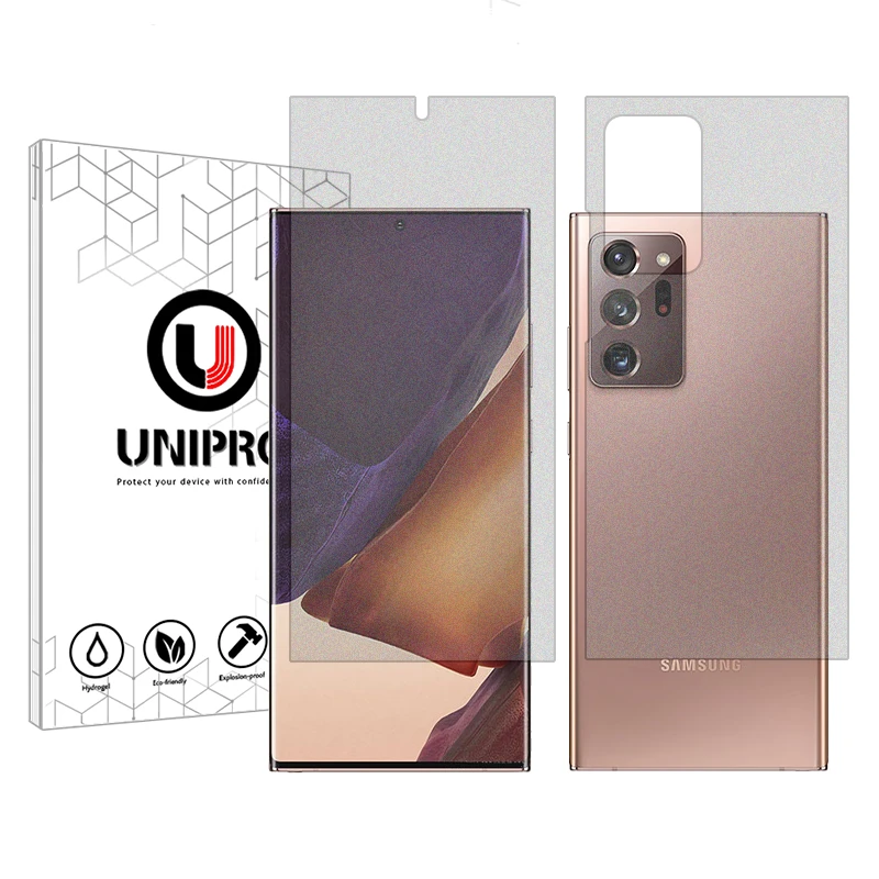 محافظ صفحه نمایش مات یونی پرو مدل Star 4 مناسب برای گوشی موبایل سامسونگ Galaxy Note20 Ultra به همراه محافظ پشت گوشی