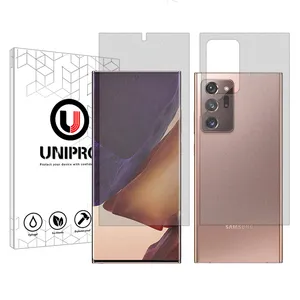 UNIPRO Star 5 model Matte screen protector suitable for Samsung Galaxy Note20 Ultra mobile phone along with phone back protector