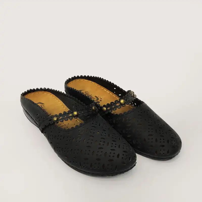 دمپایی زنانه شهپر مدل رویا کد Si-105-Bl