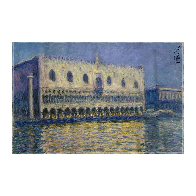 کاغذ کادو ترمه طراحان ایده مدل قصر دوک از مونه کد art0203 سایز 57x37 سانتی متر