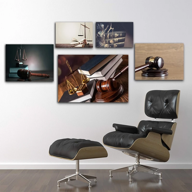 تابلو شاسی بکلیت طرح عدالت و دادگستری و وکالت مدل SH-844 مجموعه 5 عددی