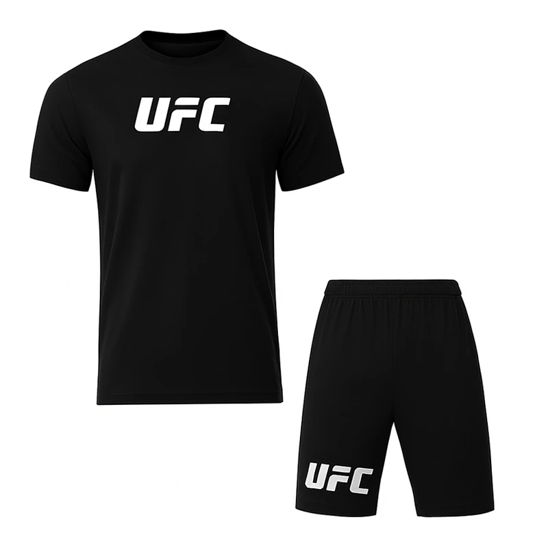 ست تی‌شرت آستین کوتاه و شلوارک ورزشی مردانه اولسون مدل Uf909