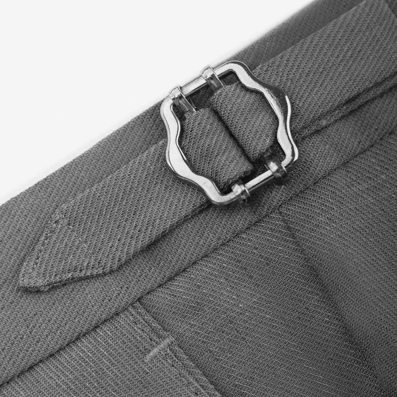 شلوار مردانه کروم مدل پارچه ای سگک دار 2412508