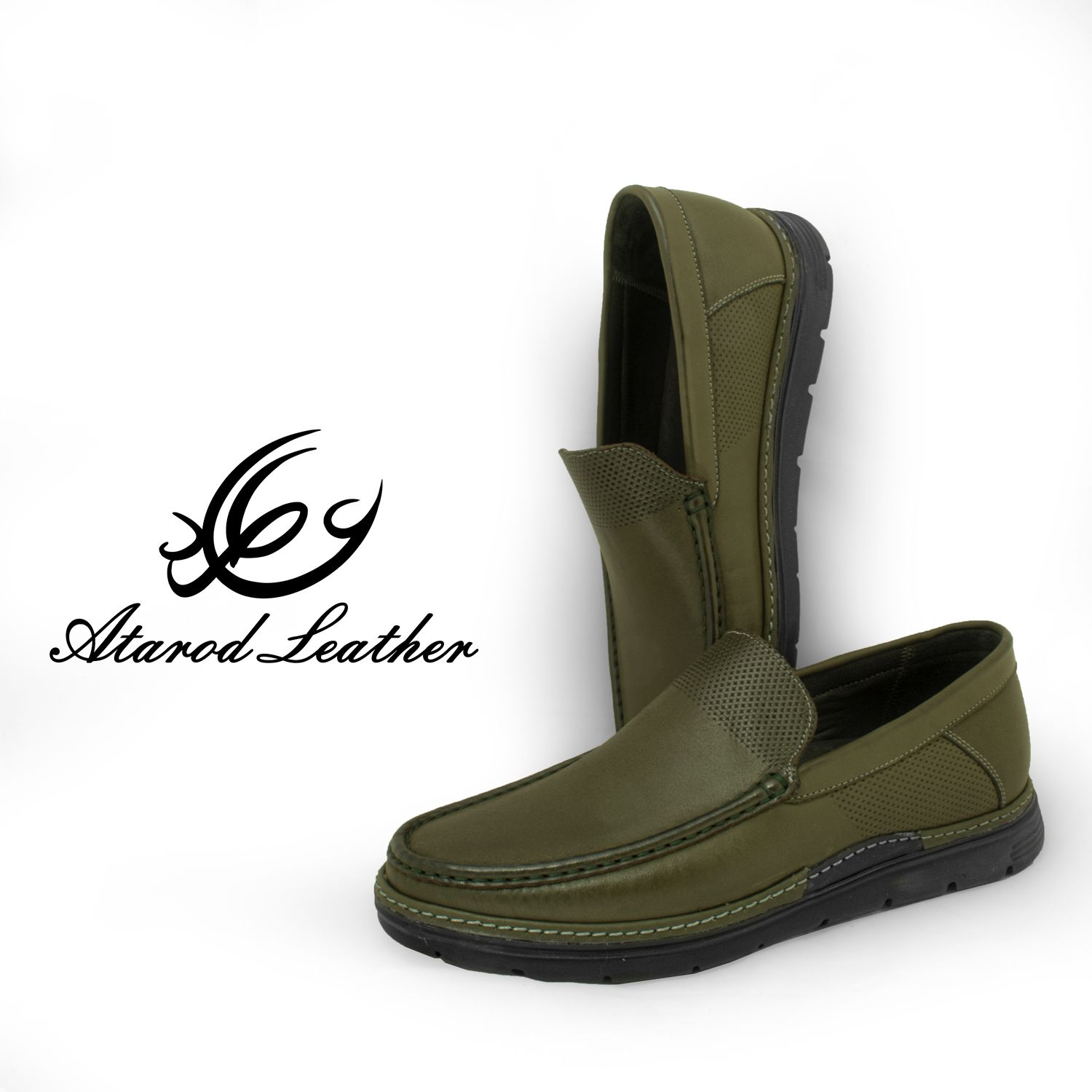 کفش کالج مردانه چرم عطارد مدل چرم طبیعی کد SH286 -  - 5