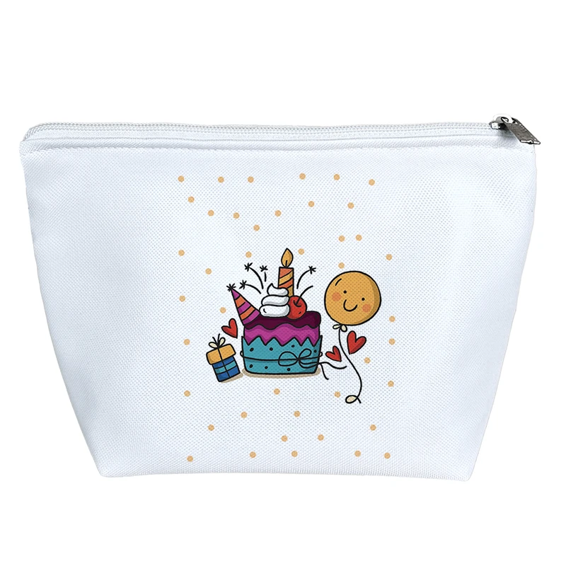 کیف لوازم آرایش دخترانه خندالو مدل تولدت مبارک Happy Birth Day کد 2785