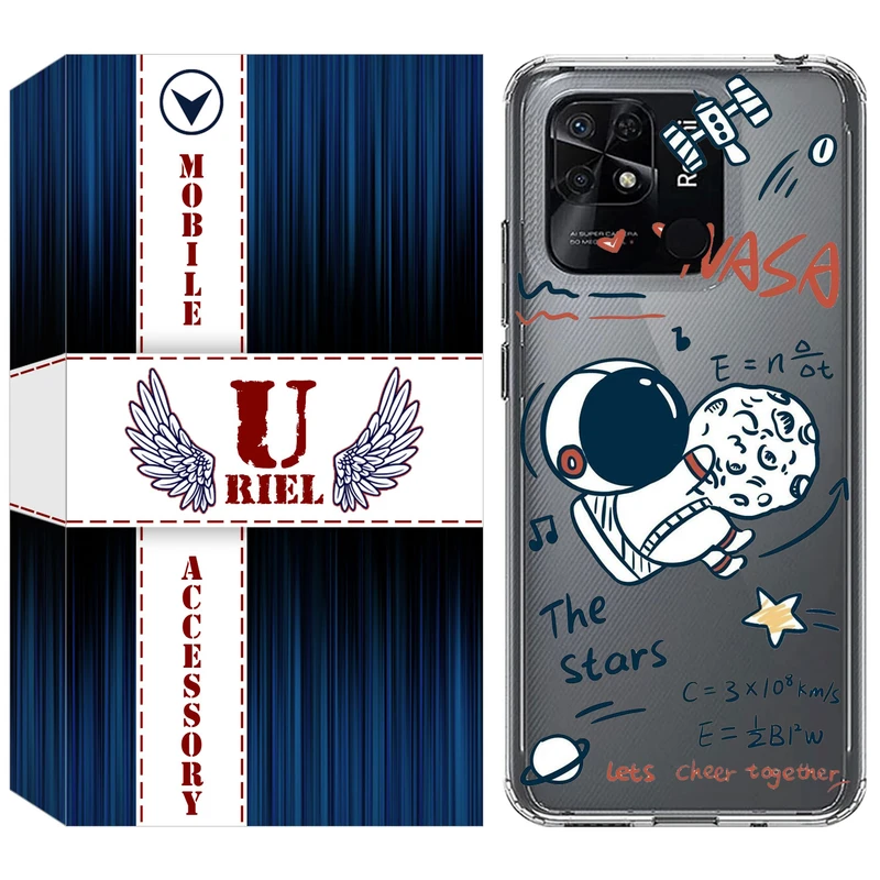کاور یوریل مدل Clear کد 27 طرح ناسا مناسب برای گوشی موبایل شیائومی Redmi 10C