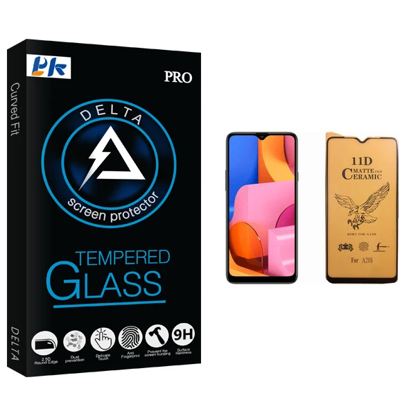 محافظ صفحه نمایش سرامیکی پی کی مدل Delta مناسب برای گوشی موبایل سامسونگ Galaxy A20s