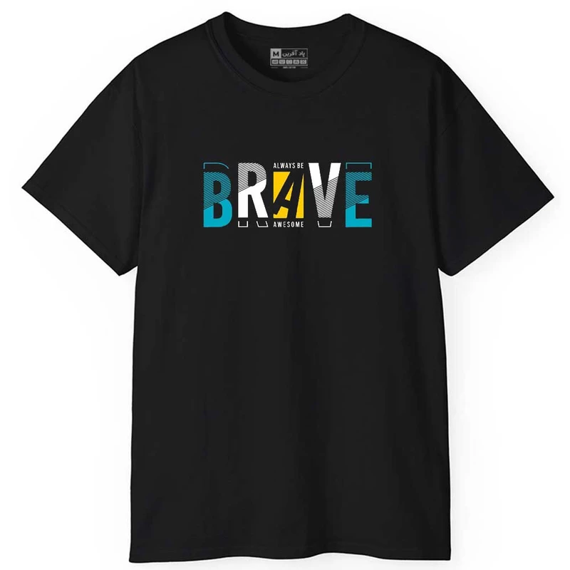 تی شرت آستین کوتاه مردانه پاد آفرین مدل اسپرت نوشته دار کد 0878