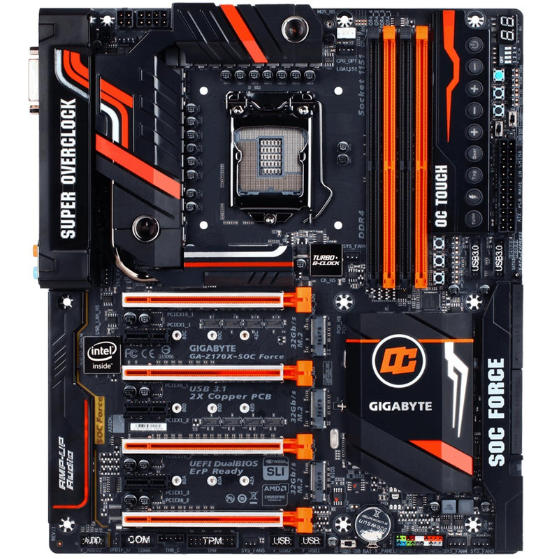 مادربرد گیگابایت مدل GA-Z170X-SOC Force