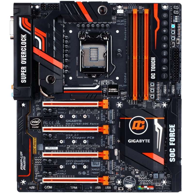 مادربرد گیگابایت مدل GA-Z170X-SOC Force مادربرد گیگابایت مدل GA-Z170X-SOC Force