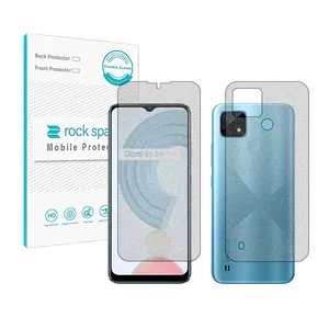 Rockspace HyMTT Matte screen protector suitable for Realme C21 mobile phone along with the back protector