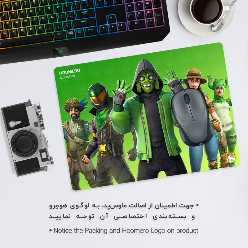 ماوس پد هومرو طرح فورتنایت مدل A1474 1