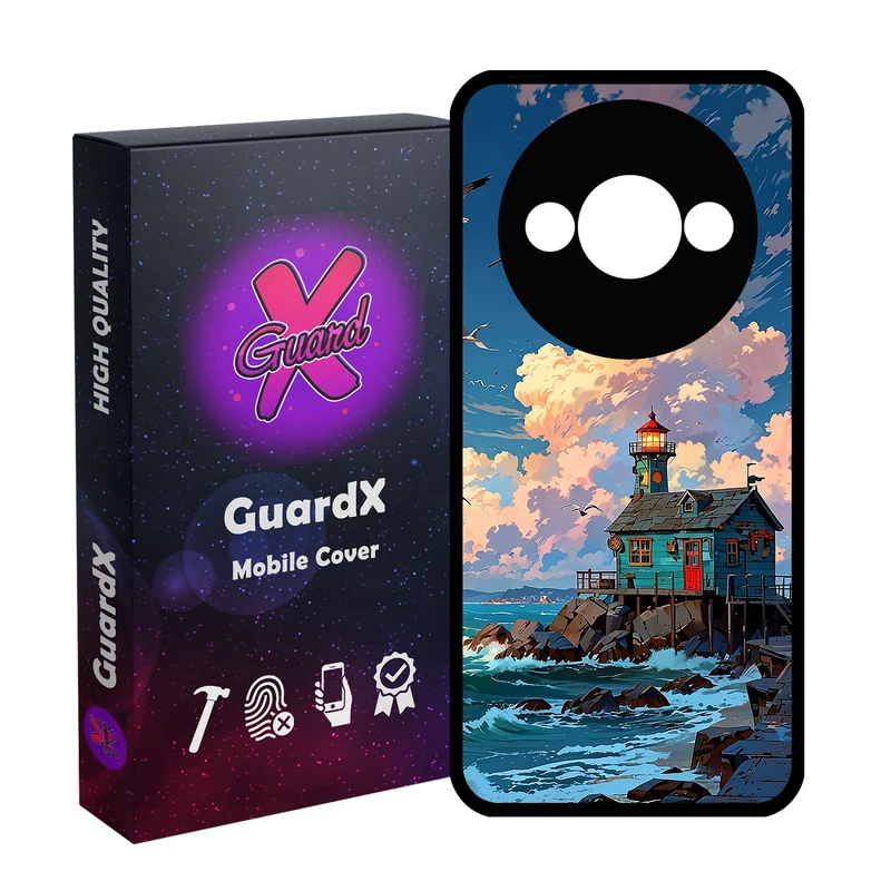 کاور گارد ایکس طرح خانه دریا مدل Glass10772 مناسب برای گوشی موبایل شیائومی Redmi A3 4G/ A3X 4G/ Poco C61