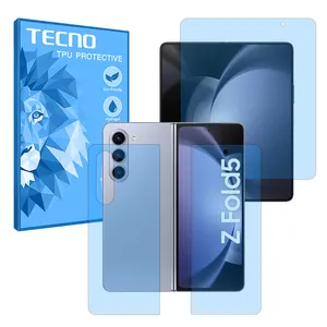 Tecno Eye Care model bluecut screen protector suitable for Samsung Galaxy Z Fold 5 mobile phone along with back protector