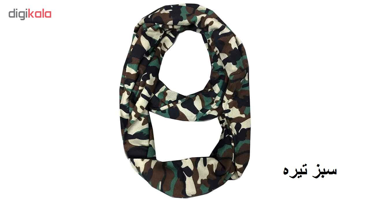 شال گردن گرد مدل چریکی