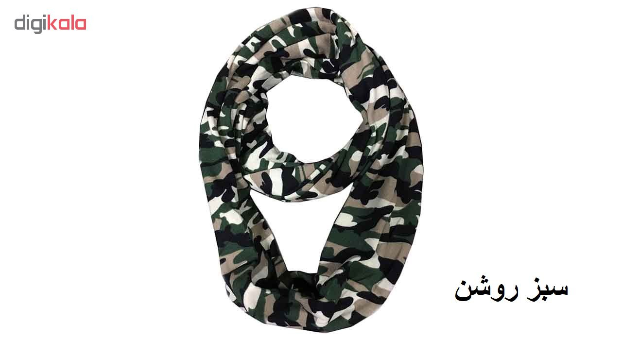 شال گردن گرد مدل چریکی