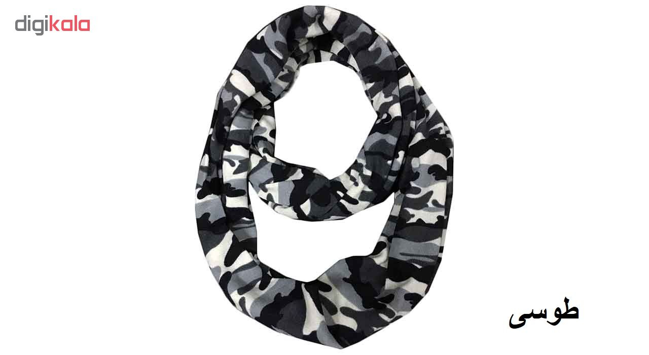 شال گردن گرد مدل چریکی