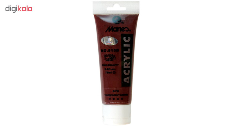 رنگ اکریلیک ماریز مدل 679 Transparent Brown حجم 75 میلی لیتر