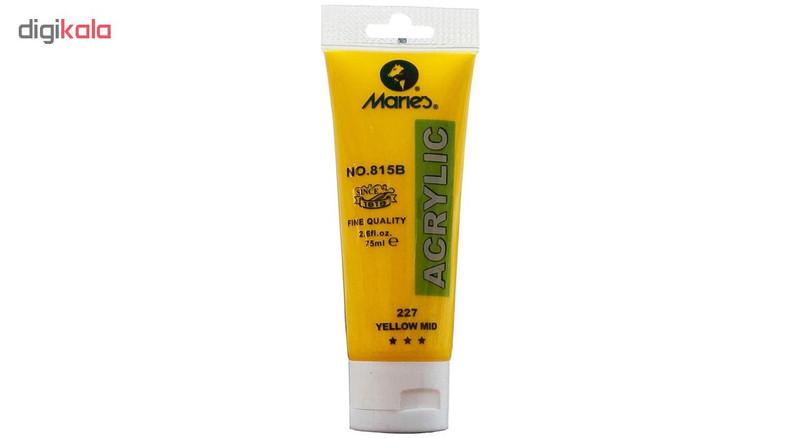 رنگ اکریلیک ماریز حجم 75 میلی لیتر مدل 227 Yellow Mid