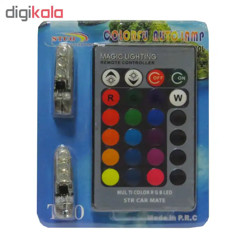لامپ ال ای دی خودرو اس تی سی او مدل Multi Color RGB