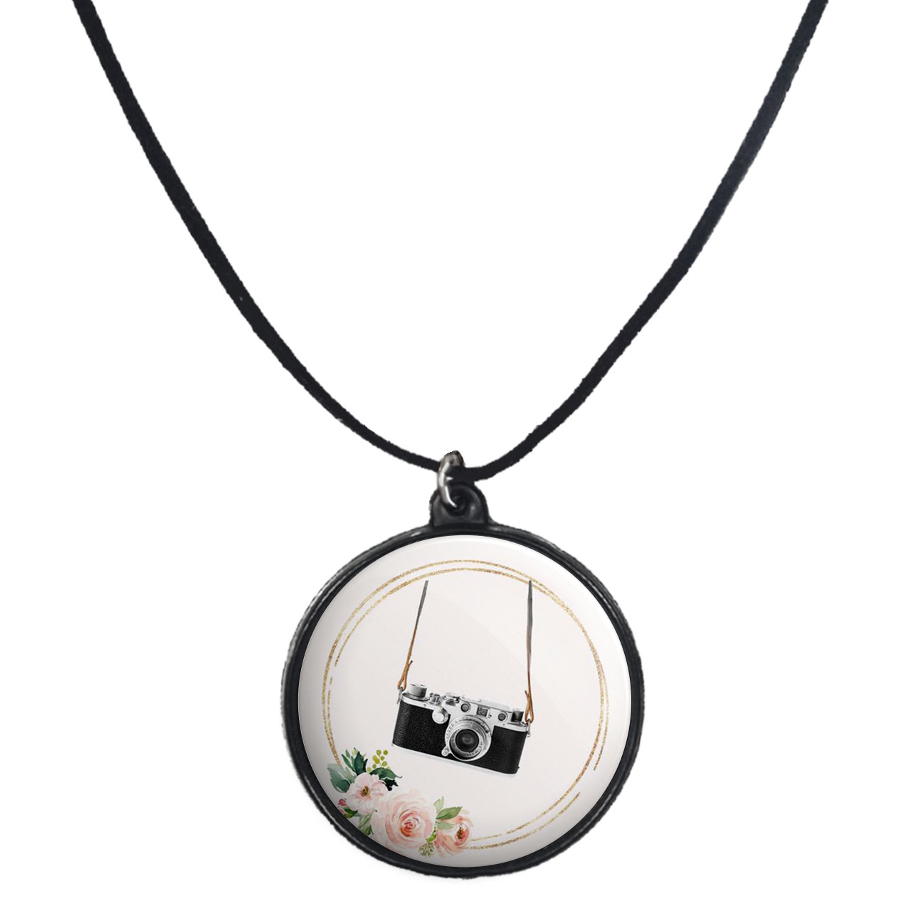 گردنبند پرمانه طرح عکاس کد pmb.5155 مدل دو طرفه