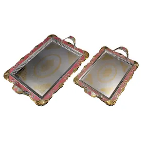 سینی سلوین کد 650 رنگ صورتی بسته 2 عددی