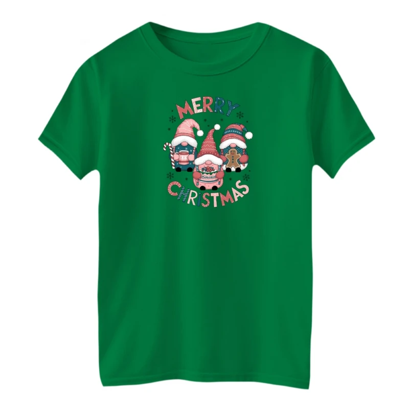 تی شرت آستین کوتاه بچگانه مدل کریسمسی کد 010
