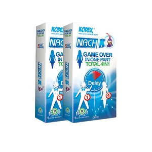 کاندوم کدکس تحریک کننده بانوان مدل Game Over In One Part Total 4in1 دو بسته 12 عددی
