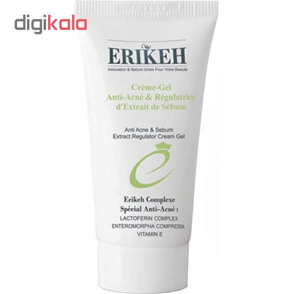 ژل ضد جوش اریکه سری آنتی آکنه مدل تنظیم کننده ترشح چربی پوست حجم ۵۰دمیلی لیتر