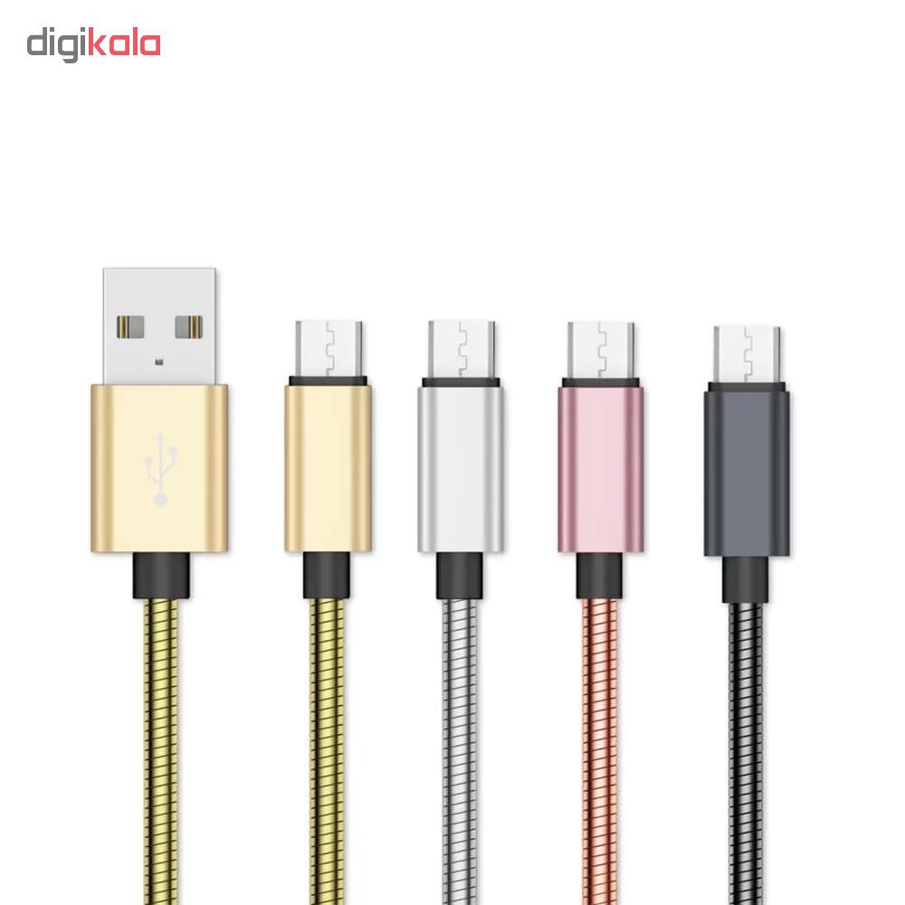 کابل تبدیل USB به MicroUSB دینیک مدل C350 تمام فلزی طول 1 متر