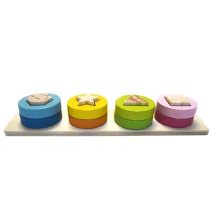 بازی فکری مدل Shape Sorter Board a104 چوبی