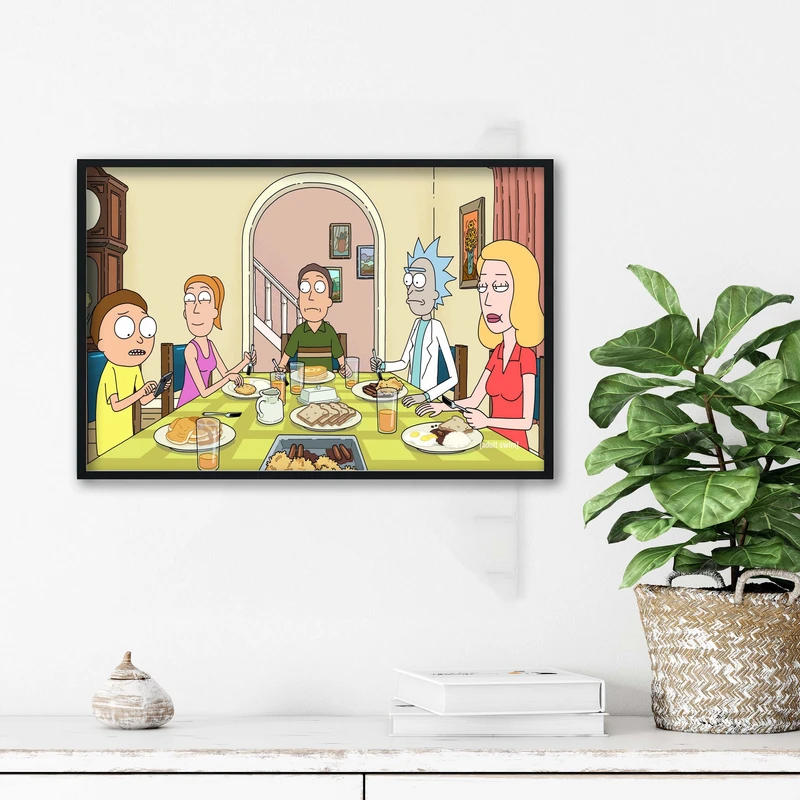 تابلو آتریسا طرح ریک اند مورتی مدل ATr0156