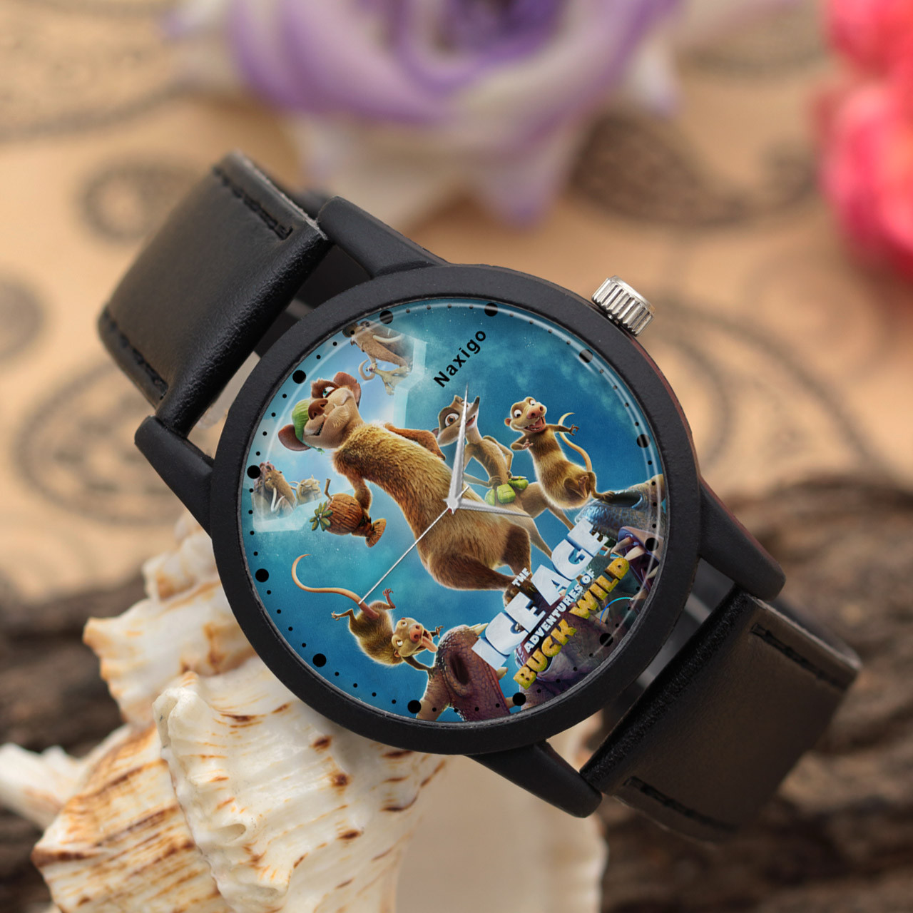 ساعت مچی عقربه ای ناکسیگو مدل The Ice Age Adventures of Buck Wild کد LF14037