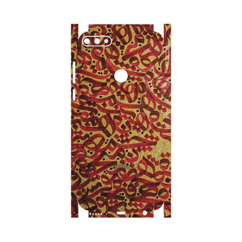 برچسب پوششی ماهوت مدل Nastaliq-6-FullSkin مناسب برای گوشی موبایل هوآوی Y7 Prime 2018