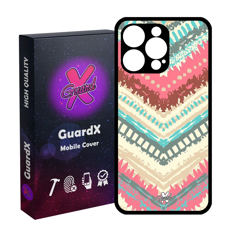 کاور گارد ایکس طرح Colors مدل قاب Glass10129 مناسب برای گوشی موبایل اپل iPhone 15 Pro Max