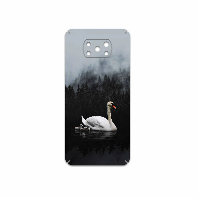 برچسب پوششی ماهوت مدل Swan-Lake مناسب برای گوشی موبایل شیائومی Poco X3 Pro