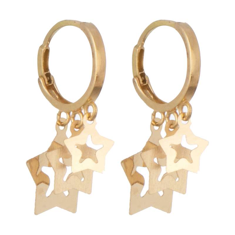 گوشواره طلا 18 عیار زنانه کانیار گالری مدل E35