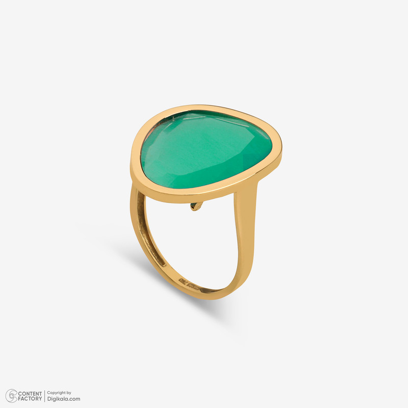 انگشتر طلا 18 عیار زنانه تاج مدل A320 سایز 56