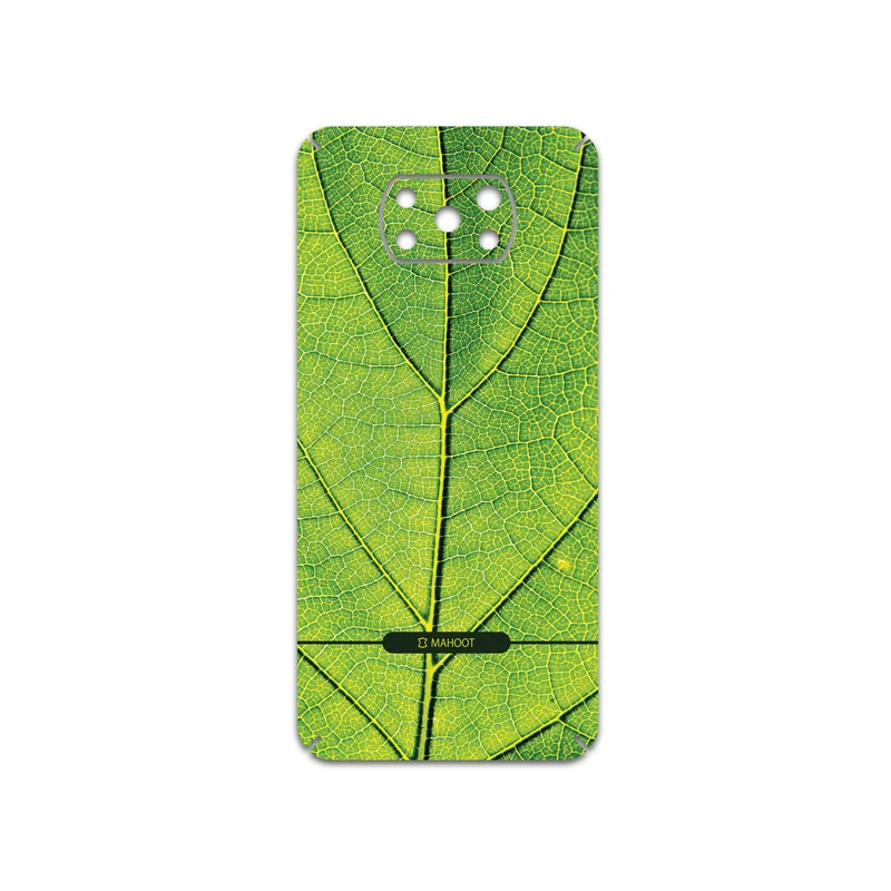 برچسب پوششی ماهوت مدل Leaf-Texture مناسب برای گوشی موبایل شیائومی Poco X3 NFC