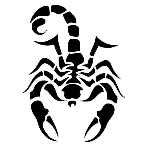 استیکر پارچه و لباس پاد آفرین طرح عقرب کد 4171